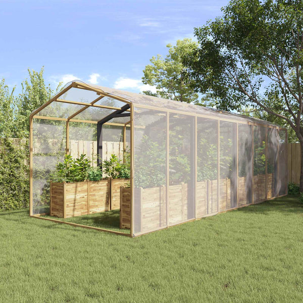 Transparente Pflanzenabdeckung 6x8 m