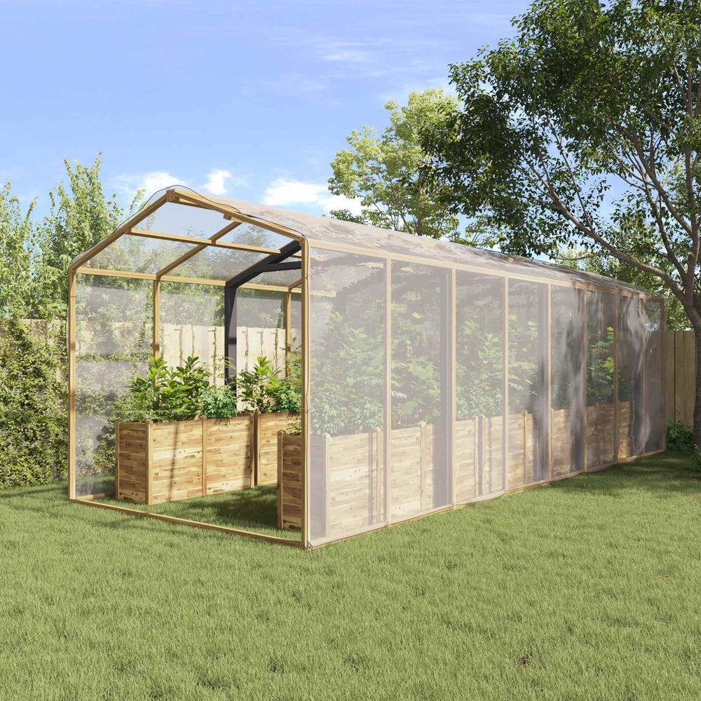 Transparente Pflanzenabdeckung 6x12m
