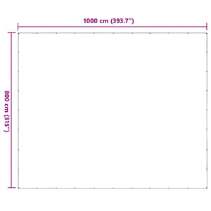 Transparente Pflanzenabdeckung 8x10m