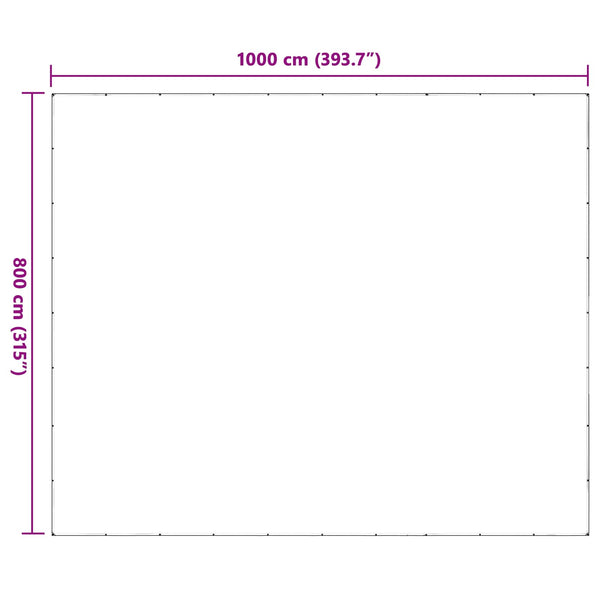 Transparente Pflanzenabdeckung 8x10m