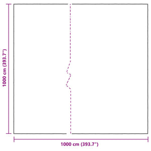 Transparente Pflanzenabdeckung 10x10m