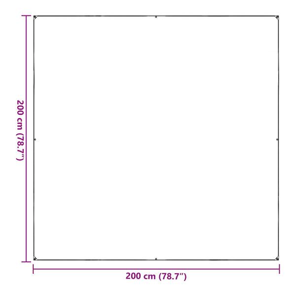 Transparente Pflanzenabdeckung 2x2m
