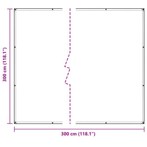 Transparente Pflanzenabdeckung 3x3m