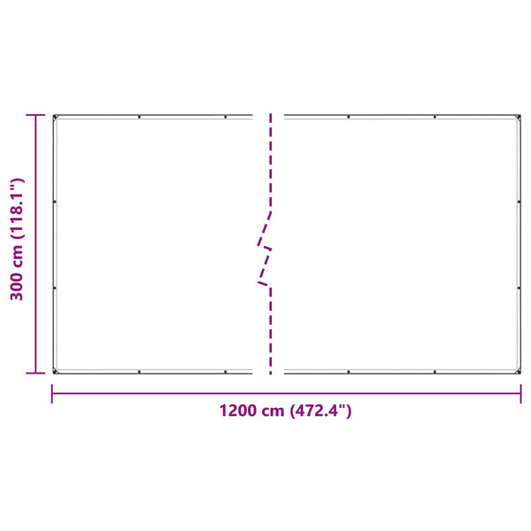 Transparente Pflanzenabdeckung 3x12m