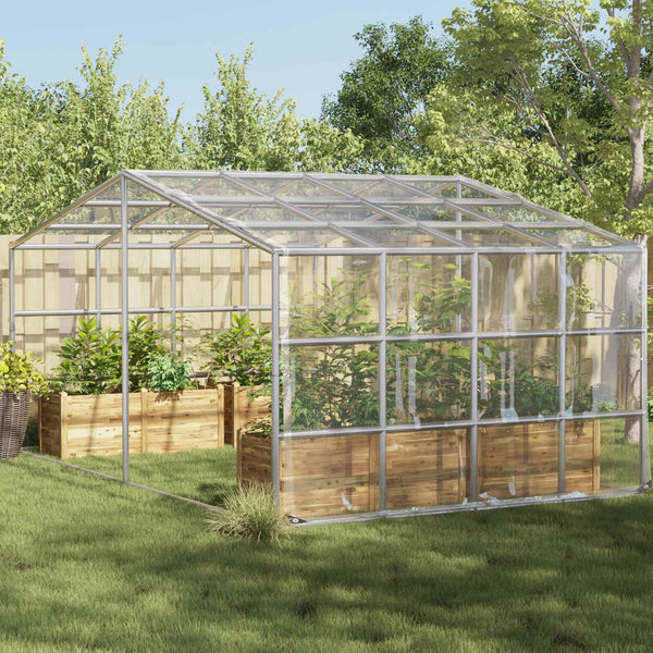 Transparente Pflanzenabdeckung 4x4 m