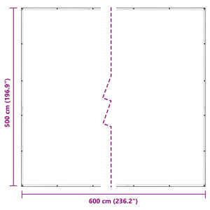 Transparente Pflanzenabdeckung 5x6m