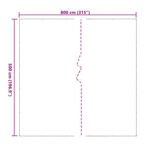 Transparente Pflanzenabdeckung 5x8m