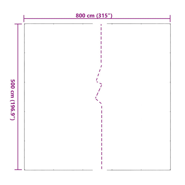 Transparente Pflanzenabdeckung 5x8m