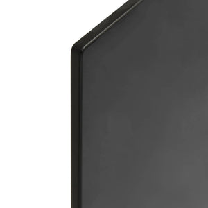 vidaXL Tabletop 4 pcs Black Glass