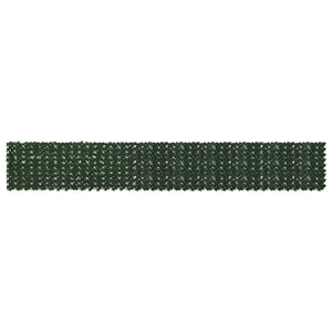 Balkonsichtschutz Dunkelgrün 500x75 cm