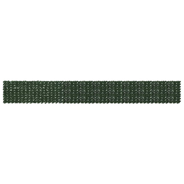 vidaXL Brise-vue de balcon à feuilles vert foncé 600 x 75 cm
