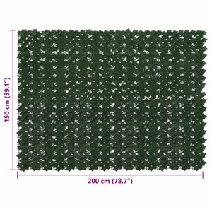 Balkonsichtschutz Dunkelgrün 200x150 cm