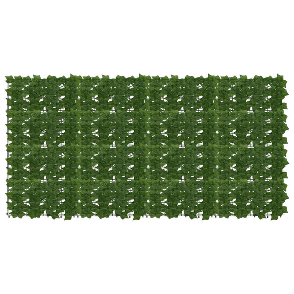 vidaXL Brise-vue balcon à feuilles Vert 200 x 100 cm