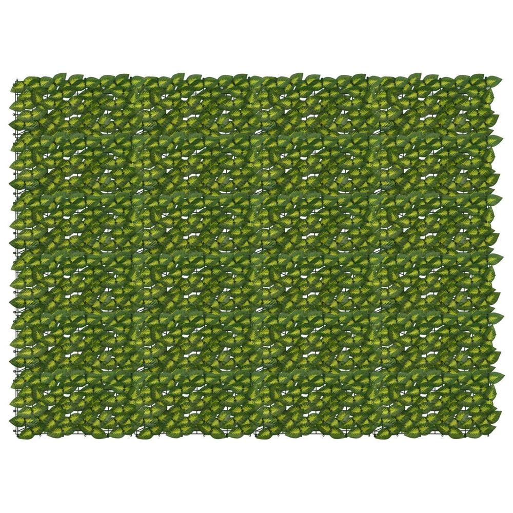 Balkonsichtschutz Blätter Grün Gelb 200x150cm