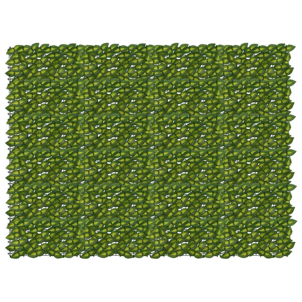 Balkonsichtschutz Blätter Grün Gelb 200x150cm