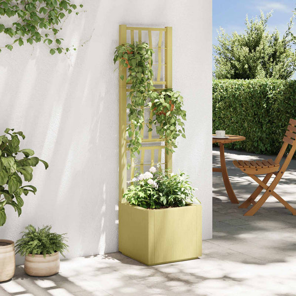 Gartenpflanzer mit Spalier Grün