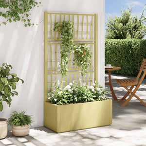 Gartenpflanzer mit Spalier Grün 140cm