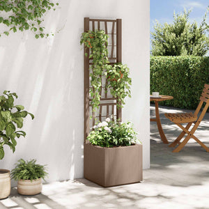 Gartenpflanzer mit Spalier, Braun, 140 cm