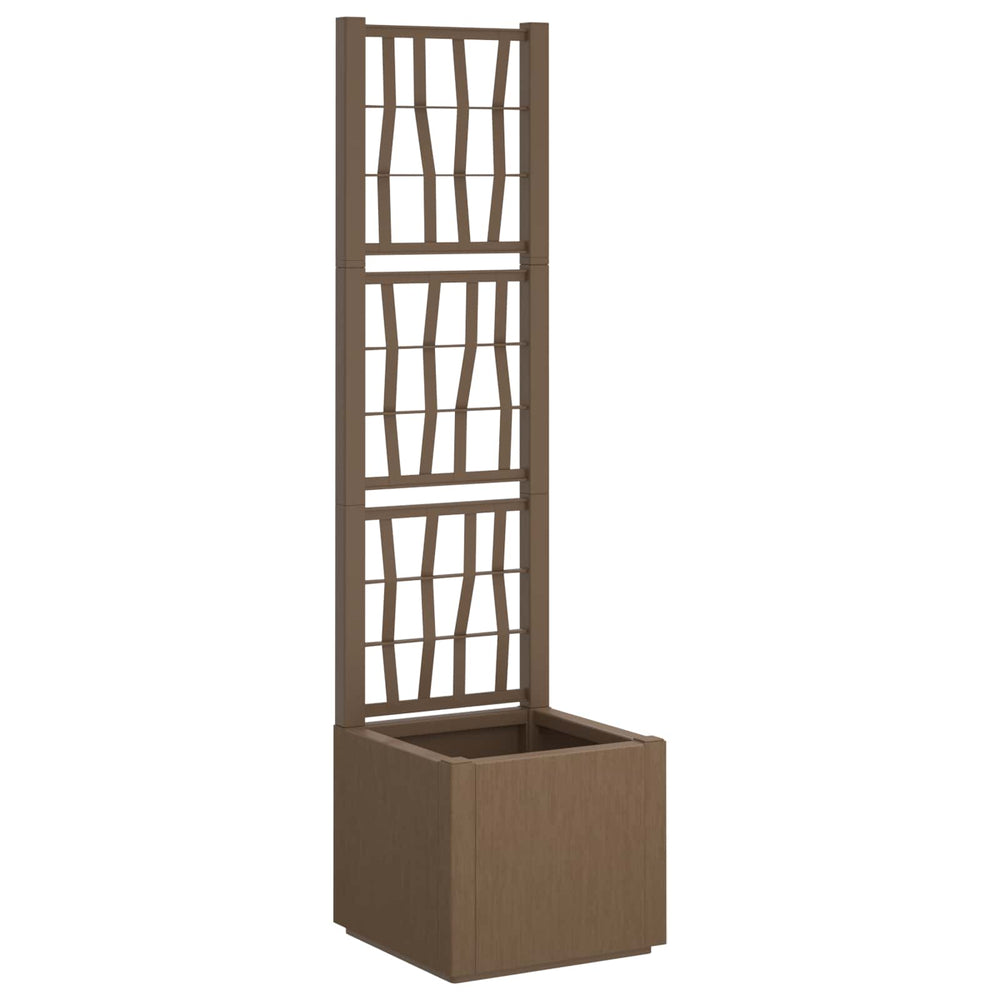 Gartenpflanzer mit Spalier, Braun, 140 cm