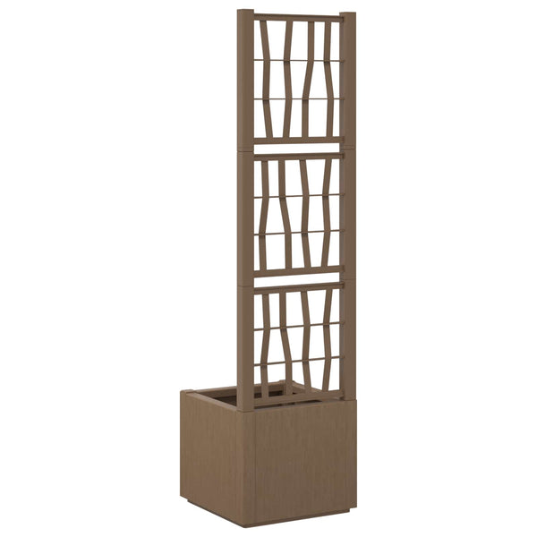Gartenpflanzer mit Spalier, Braun, 140 cm