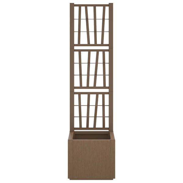 Gartenpflanzer mit Spalier, Braun, 140 cm