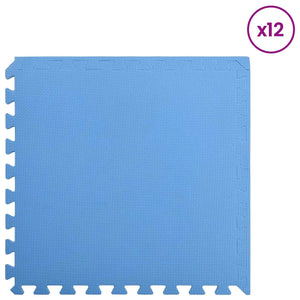 Pool Bodenteppich Blau 4,32 m² EVA-Schaum