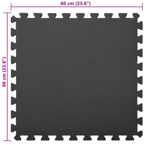 Pool Bodenteppich Schwarz 8,64 ㎡