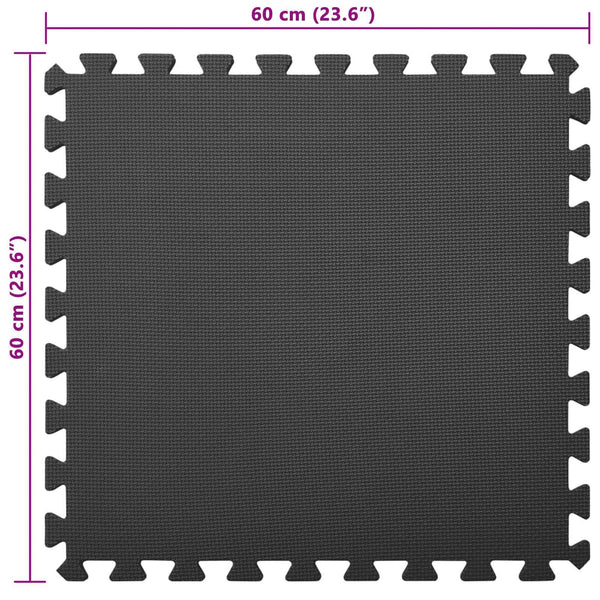 Pool Bodenteppich Schwarz 8,64 ㎡