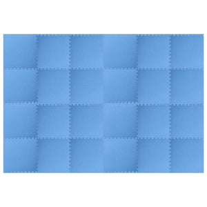 Pool Bodenteppich 24-teilig Blau 8,64 ㎡