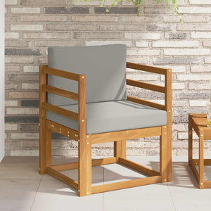 vidaXL Canapé d'extérieur en bois d'acacia massif et polyester