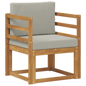vidaXL Canapé d'extérieur en bois d'acacia massif et polyester