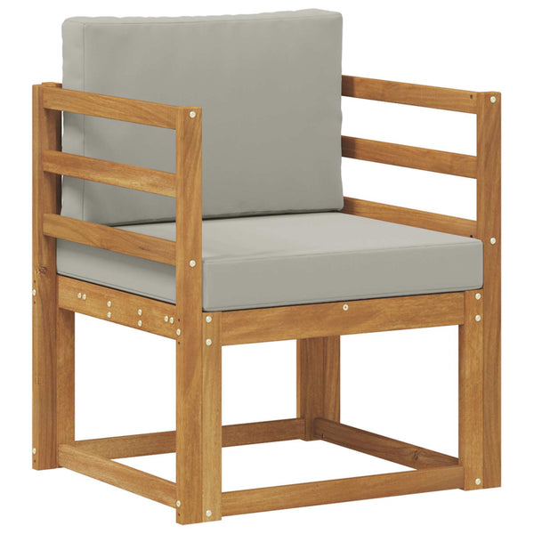 vidaXL Canapé d'extérieur en bois d'acacia massif et polyester