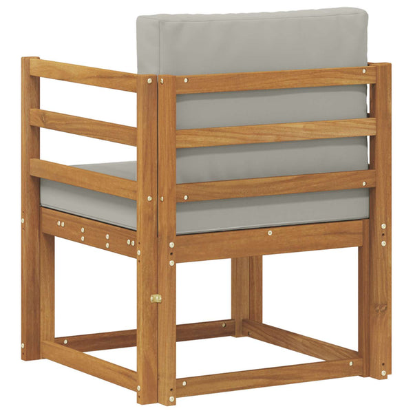 vidaXL Canapé d'extérieur en bois d'acacia massif et polyester