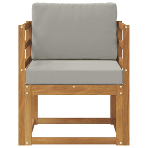 vidaXL Canapé d'extérieur en bois d'acacia massif et polyester