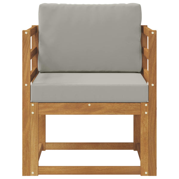 vidaXL Canapé d'extérieur en bois d'acacia massif et polyester