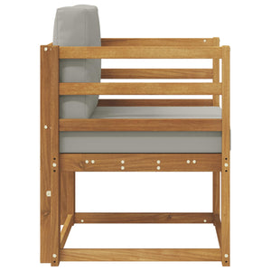 vidaXL Canapé d'extérieur en bois d'acacia massif et polyester