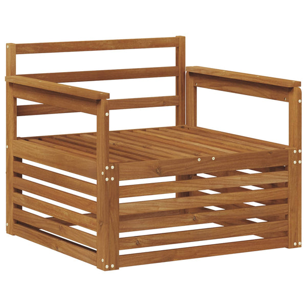 2er Set Akazie Massivholz Gartensofas