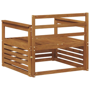 2er Set Akazie Massivholz Gartensofas