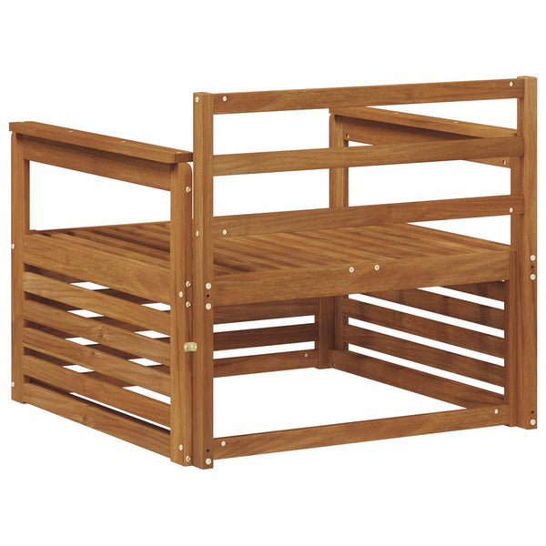 2er Set Akazie Massivholz Gartensofas