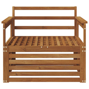 2er Set Akazie Massivholz Gartensofas