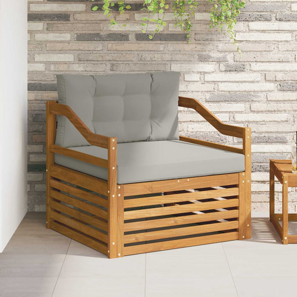 Akazie Outdoor Sofa, Hellgrau