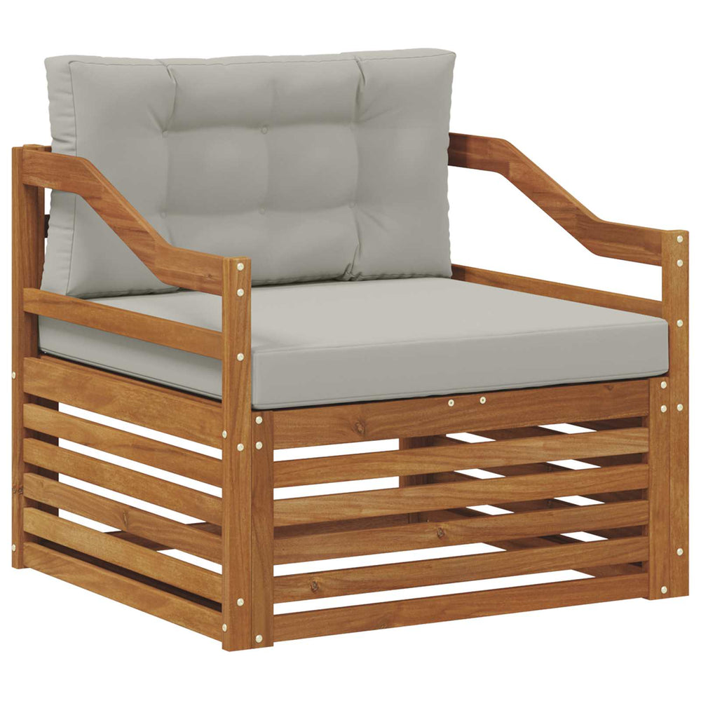 Akazie Outdoor Sofa, Hellgrau