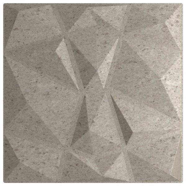 Betongraue Wandpaneele, 48 Stk. XPS-Schaum