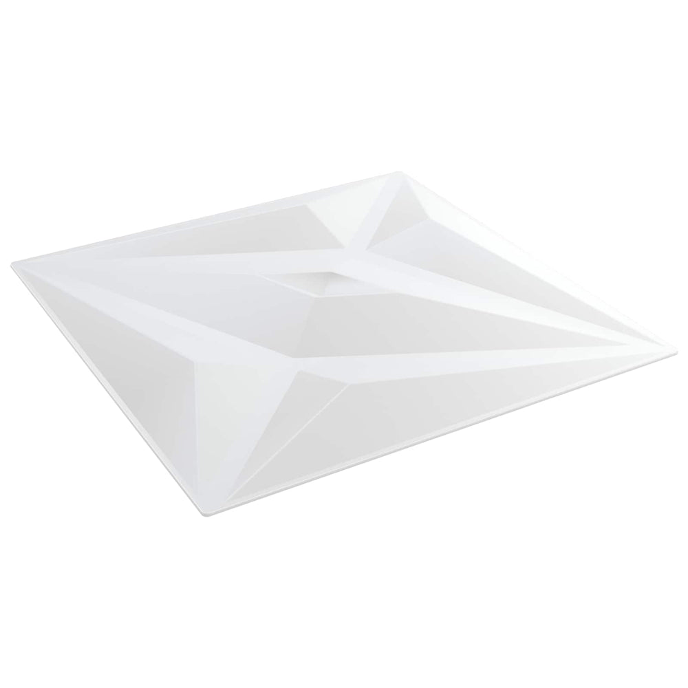 3D Wandpaneele Stern Weiß 50x50cm, 12er Set
