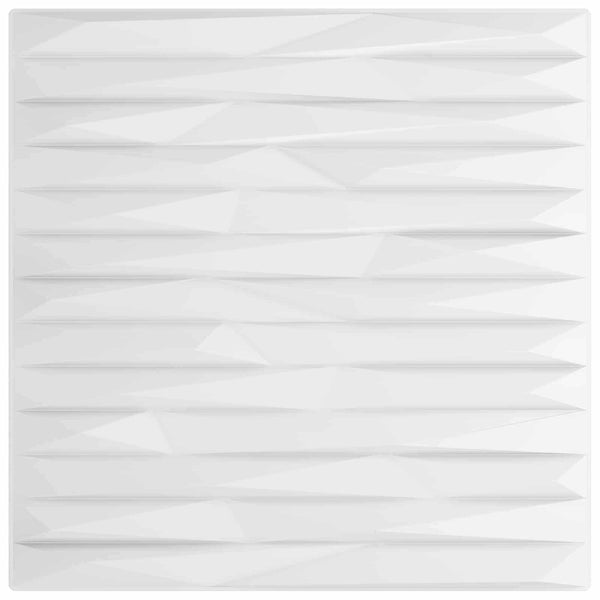 Weiße Stein Wandpaneele 3D XPS Schaum 50x50cm - 12er Set