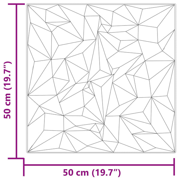 Wandpaneele Amethyst Grau 50x50cm, 24 Stk.