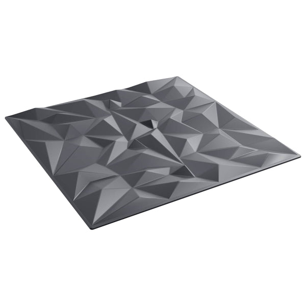 3D Wandpaneele Amethyst Grau 48 Stk