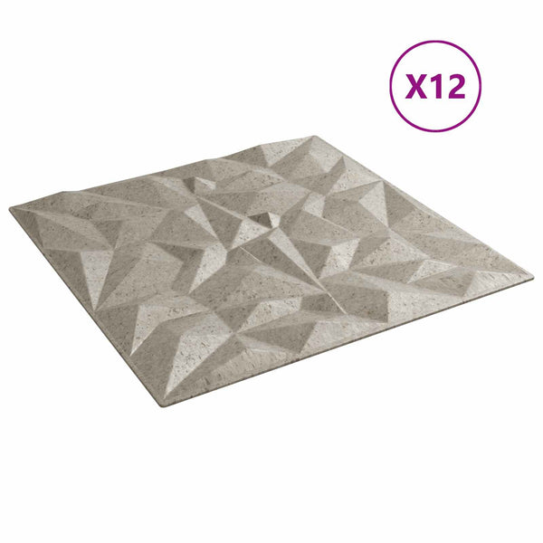 3D Wandpaneele Amethyst Beton, 12 Stk.