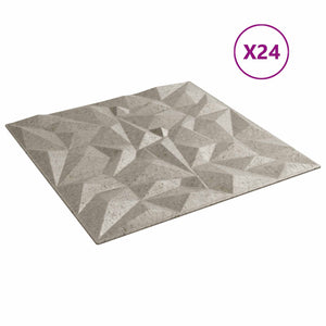 Wandpaneele 24er Set Amethyst Beton 50x50 cm