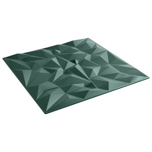 Wandpaneele 3D Amethyst Grün 50x50cm